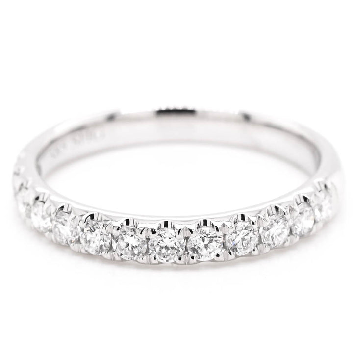 14KT White Gold 0.43CTW Diamond Wedding Band.