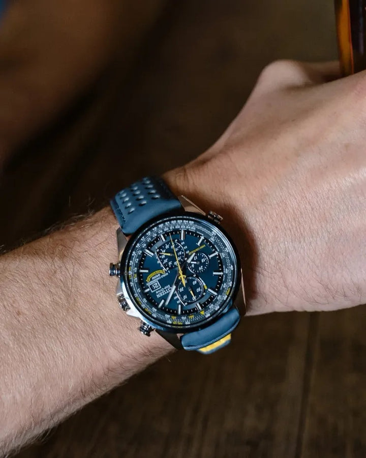 Citizen Blue Angels World Chronograph 43mm Eco-Drive Watch AT8020-03L