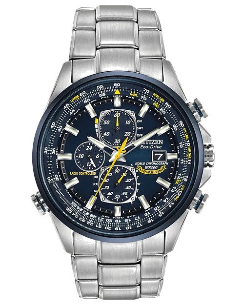 Citizen Blue Angels World Chronograph 43mm Eco-Drive Watch AT8020-54L