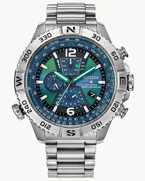 Citizen Promaster Navihawk A-T 48mm Eco-Drive Stainless Steel Watch 