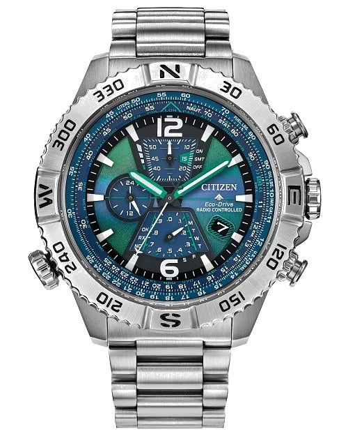 Citizen Promaster Navihawk A-T 48mm Eco-Drive Stainless Steel Watch 