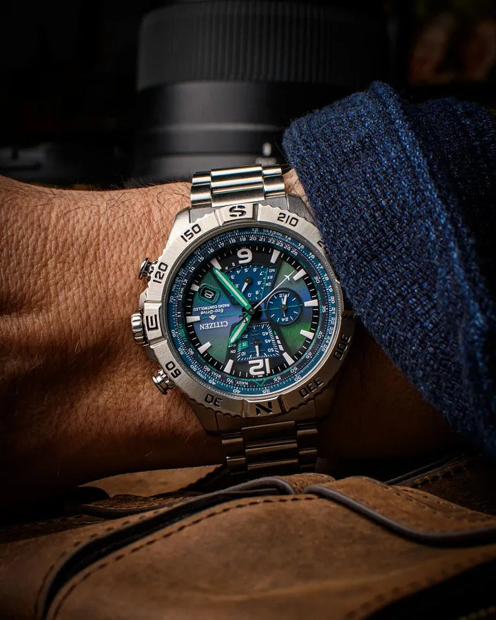 Citizen Promaster Navihawk A-T 48mm Eco-Drive Stainless Steel Watch 