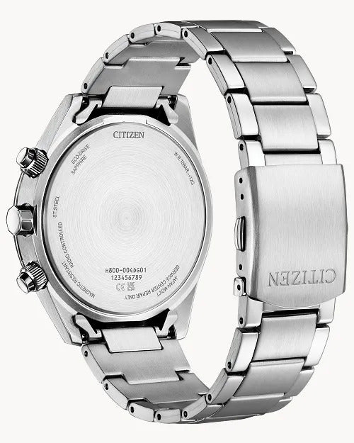 Citizen Sport Luxury 43mm Eco-Drive Stainless Steel Watch 