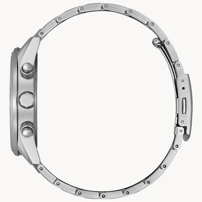 Citizen Sport Luxury 43mm Eco-Drive Stainless Steel Watch 
