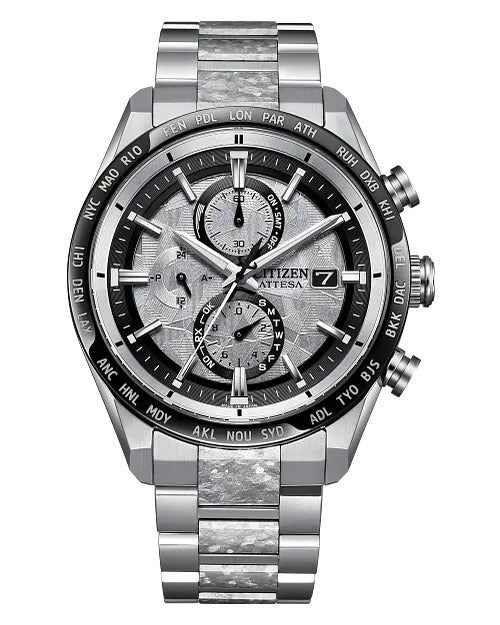 Citizen Attesa Platinum Shine 42mm Eco-Drive Super Titanium Watch 