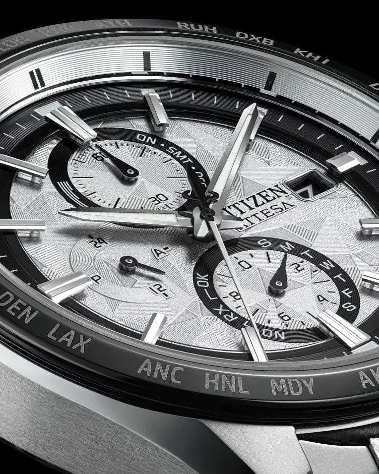 Citizen Attesa Platinum Shine 42mm Eco-Drive Super Titanium Watch 