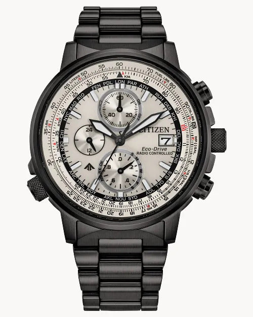 Citizen Promaster Navihawk A-T 41mm Eco-Drive Stainless Steel Watch 