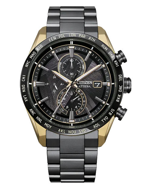 Citizen Attesa Light In Black 42mm Eco-Drive Super Titanium Watch 