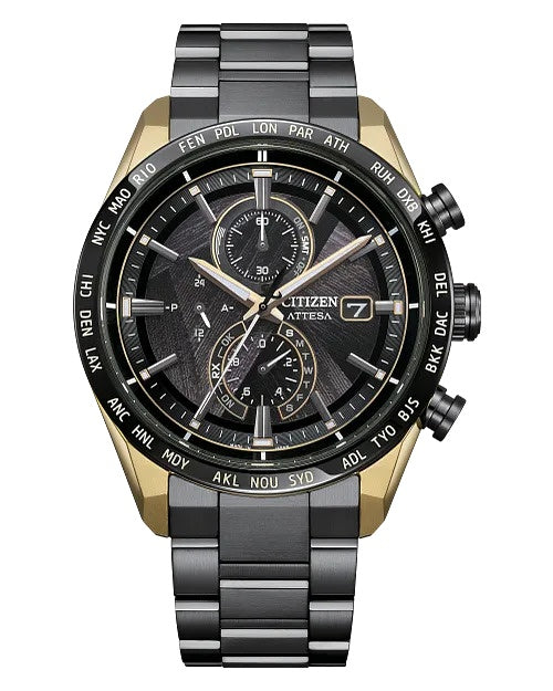 Citizen Attesa Light In Black 42mm Eco-Drive Super Titanium Watch 