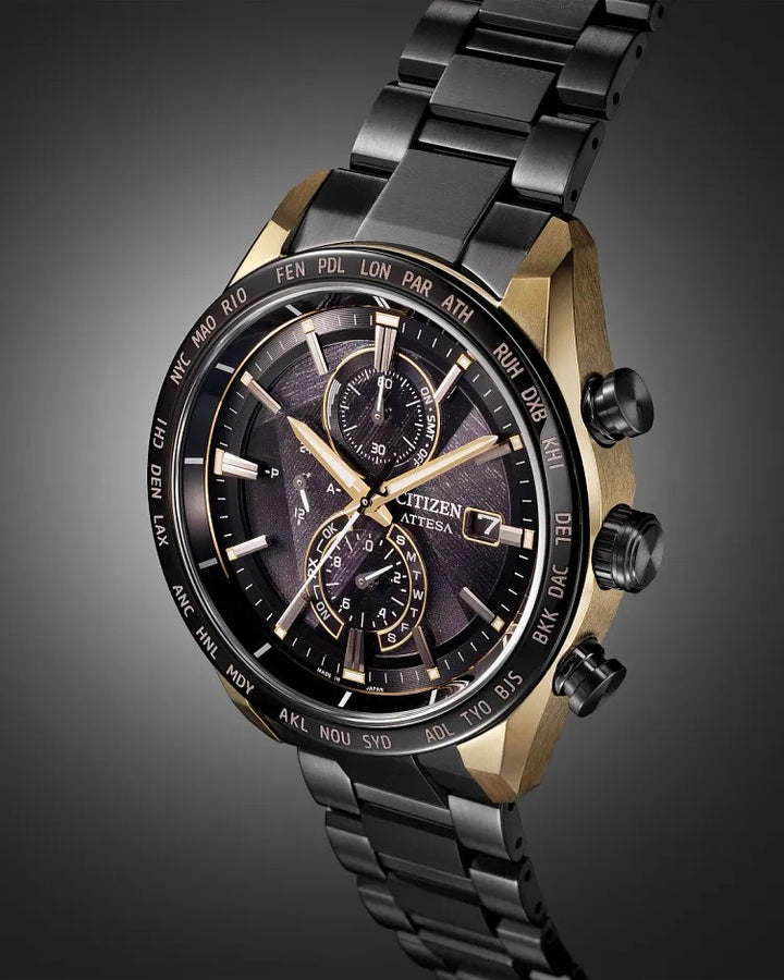 Citizen Attesa Light In Black 42mm Eco-Drive Super Titanium Watch 