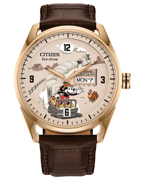 Citizen Hometown Mickey Mouse 42mm Eco-Drive Stainless Steel Watch 