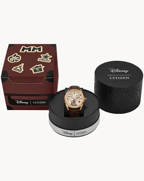 Citizen Hometown Mickey Mouse 42mm Eco-Drive Stainless Steel Watch 
