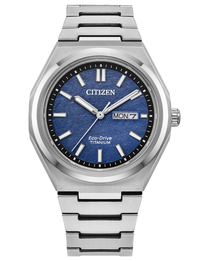 Citizen Zenshin Three-hand Super Titanium 39mm Eco-Drive Watch #AW0130-85L