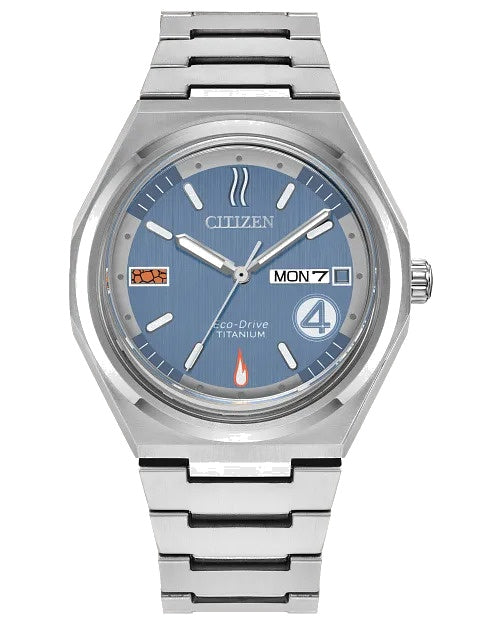 Citizen The Fantastic 4: First Steps 39mm Eco-Drive Super Titanium Watch AW0131-66W