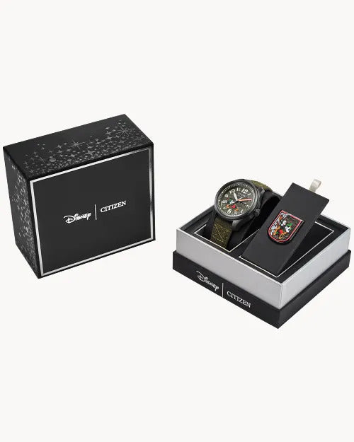 Citizen Alpine Mickey Mouse 42.3mm Eco-Drive Stainless Steel Watch 