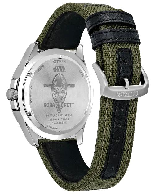 Citizen Boba Fett 44mm Eco-Drive Stainless Steel Watch AW1418-06W
