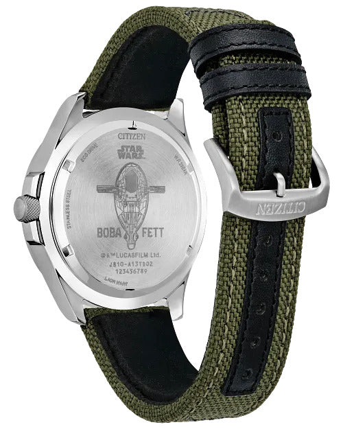 Citizen Boba Fett 44mm Eco-Drive Stainless Steel Watch 
