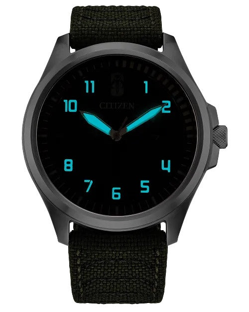 Citizen Boba Fett 44mm Eco-Drive Stainless Steel Watch AW1418-06W