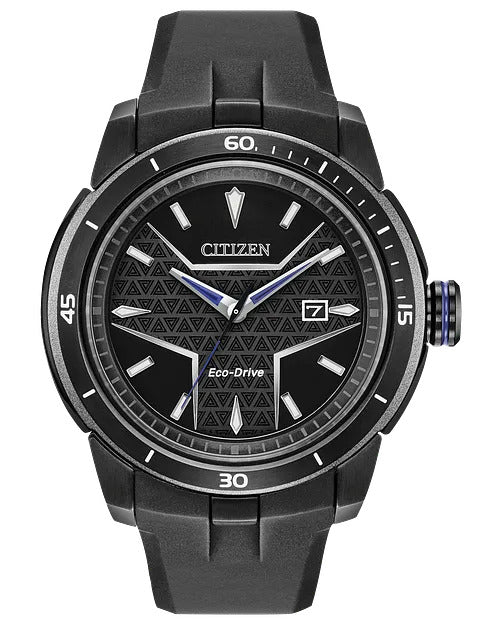 Citizen Marvel Black Panther 47mm Eco-Drive Watch. AW1615-05W