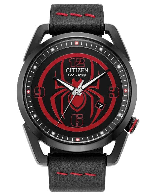 Citizen Miles Morales 42mm Eco-Drive Stainless Steel Watch AW1685-00W