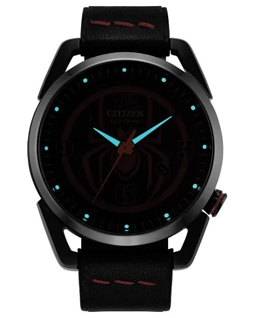 Citizen Miles Morales 42mm Eco-Drive Stainless Steel Watch AW1685-00W