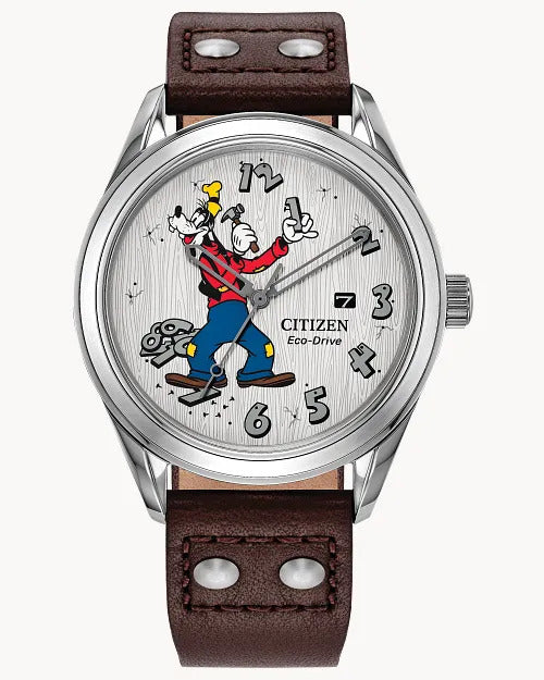 Citizen Fix-It-Goofy 40.2mm Eco-Drive Stainless Steel Watch 