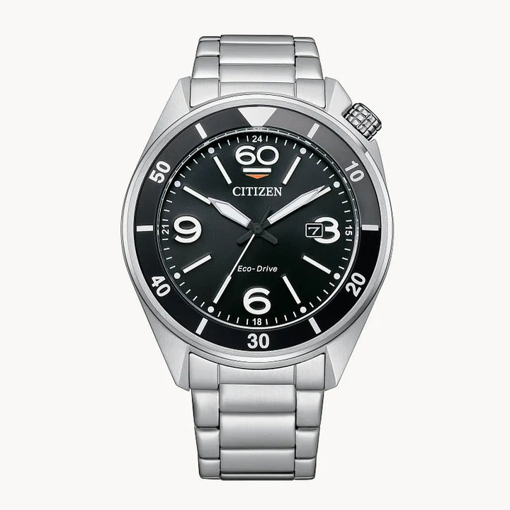 Citizen Sport 44mm Eco-Drive Stainless Steel Watch 