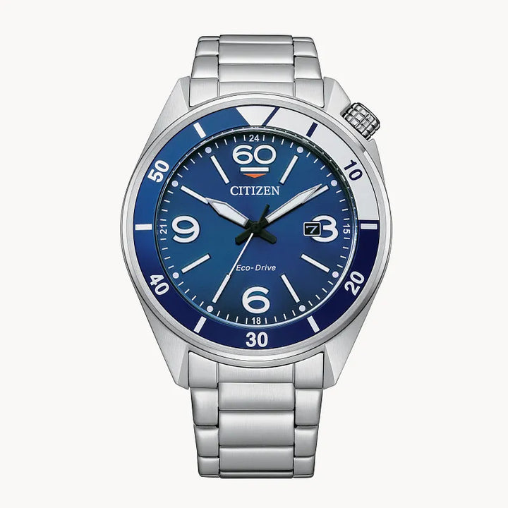 Citizen Sport 44mm Eco-Drive Stainless Steel Watch 