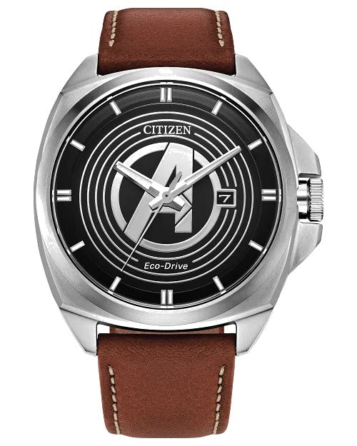 Citizen Avengers Legacy 42mm Eco-Drive Stainless Steel Watch AW1721-0 AW1721-08W