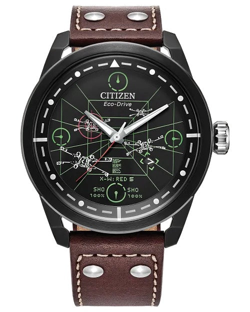 Citizen X-Wing And Tie Fighter 45mm Eco-Drive Stainless Steel Watch 