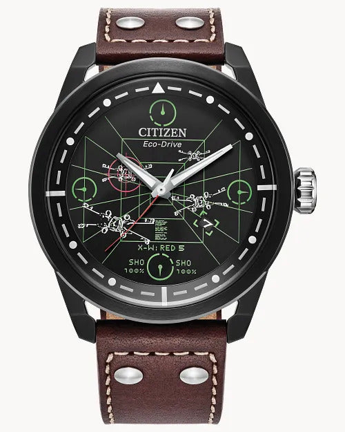 Citizen X-Wing And Tie Fighter 45mm Eco-Drive Stainless Steel Watch 