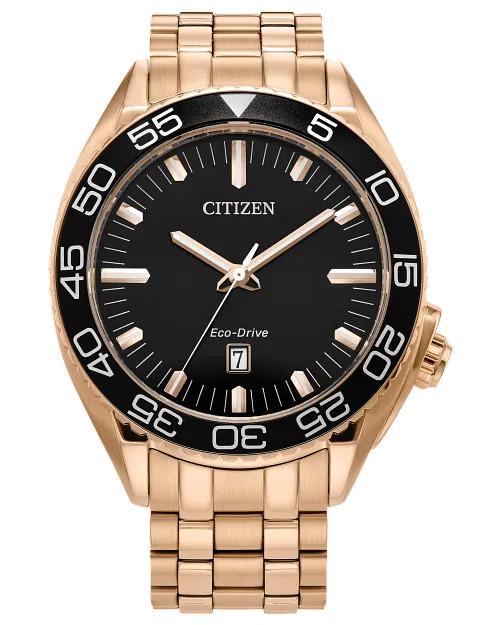 Citizen Carson 42mm Eco-Drive Stainless Steel Watch 