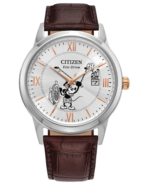 Citizen Steamboat Willie 1928 40mm Eco-Drive Stainless Steel Watch 