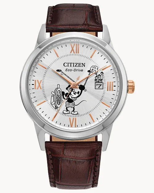 Citizen Steamboat Willie 1928 40mm Eco-Drive Stainless Steel Watch 