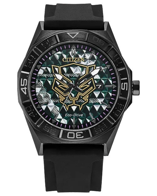 Citizen Black Panther 60Th Anniversary 42mm Eco-Drive Stainless Steel Watch AW1858-03W