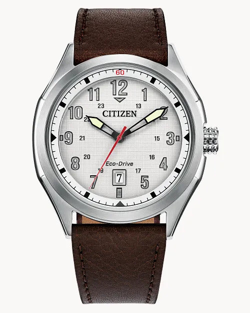 Citizen Terra Force 41.2mm Eco-Drive Stainless Steel Watch 