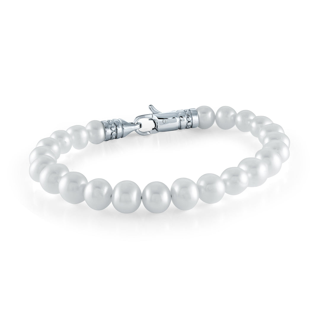 Italgem Steel Stainless Steel 7mm Freshwater Pearls