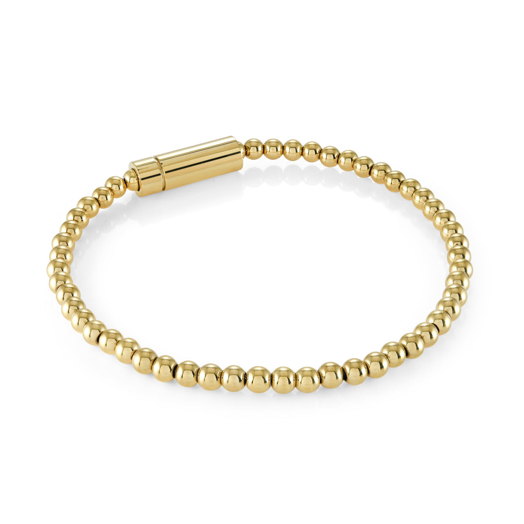 Italgem Steel 4mm Sandblast Steel Beads Micro Bracelet