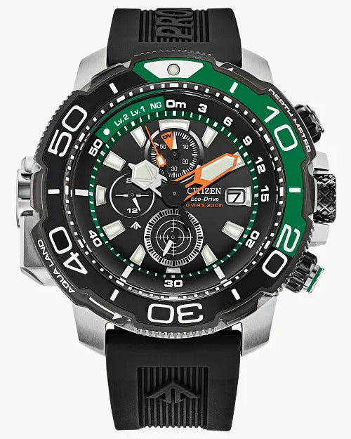 Citizen Promaster Aqualand 46mm Eco-Drive Stainless Steel Watch 