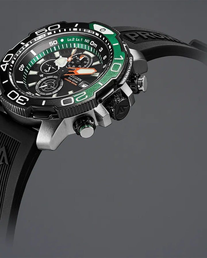 Citizen Promaster Aqualand 46mm Eco-Drive Stainless Steel Watch BJ2168-01E