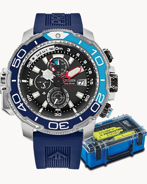 Citizen Promaster Aqualand 46mm Eco-Drive Stainless Steel Watch 