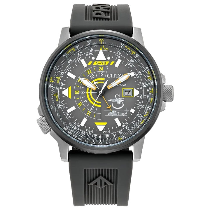 Citizen Promaster Sikorsky 42.4mm Eco-Drive Stainless Steel Watch 