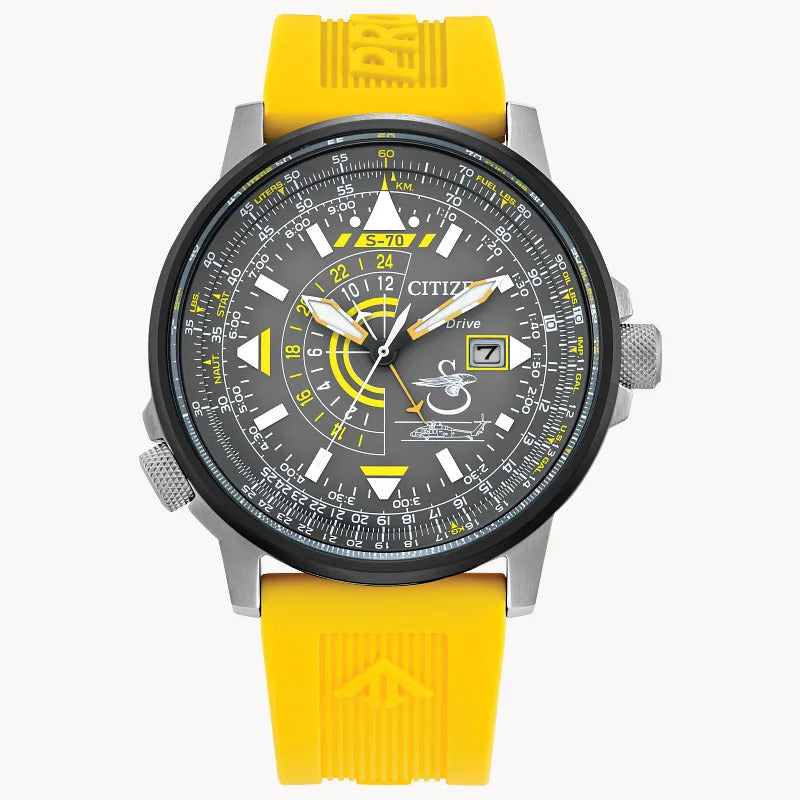 Citizen Promaster Sikorsky 42.4mm Eco-Drive Stainless Steel Watch 