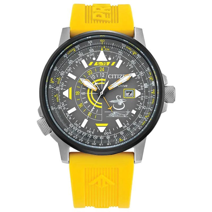Citizen Promaster Sikorsky 42.4mm Eco-Drive Stainless Steel Watch 