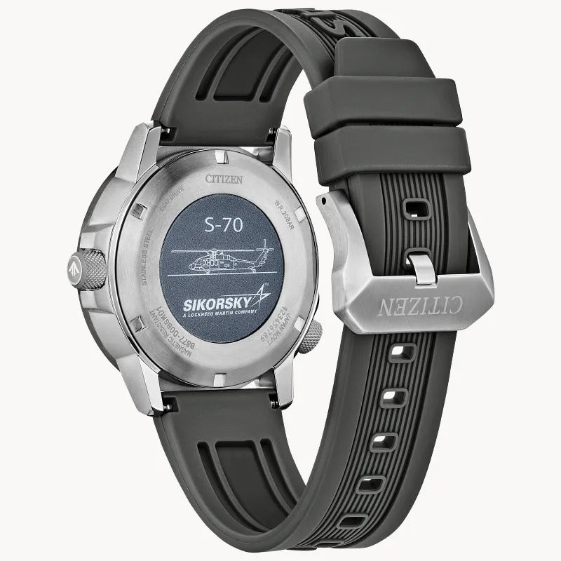 Citizen Promaster Sikorsky 42.4mm Eco-Drive Stainless Steel Watch 
