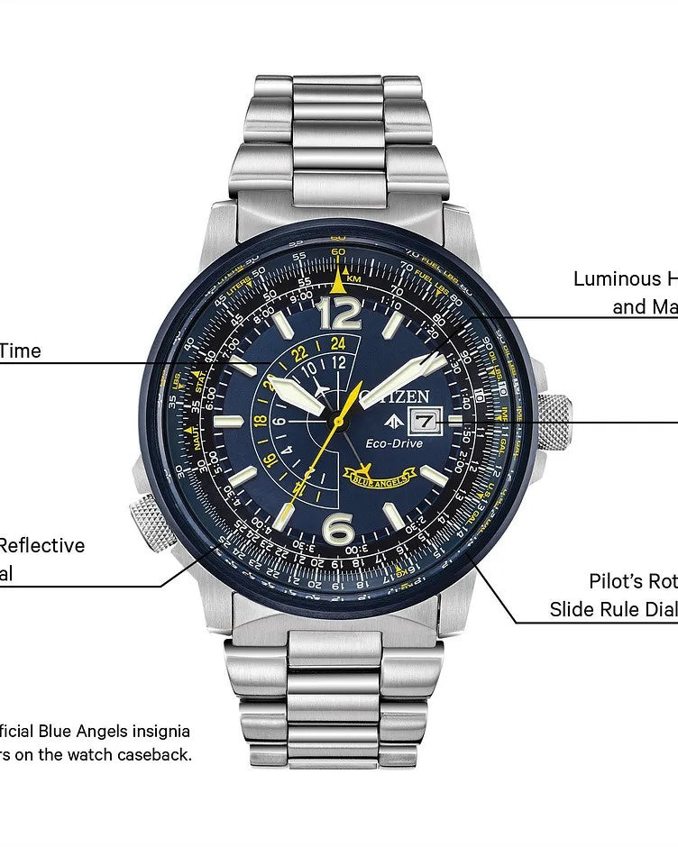 Citizen Promaster Nighthawk 42mm Eco-Drive Stainless Steel Watch 