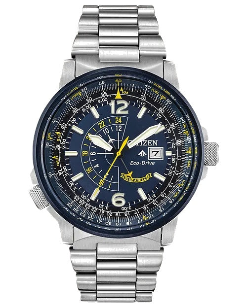Citizen Promaster Nighthawk 42mm Eco-Drive Stainless Steel Watch 