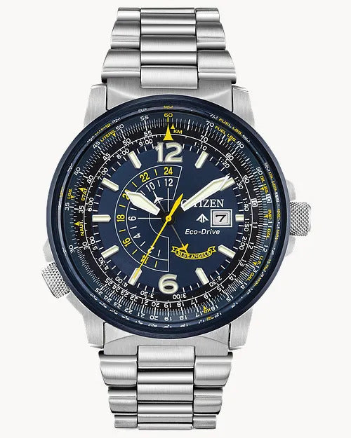 Citizen Promaster Nighthawk 42mm Eco-Drive Stainless Steel Watch 