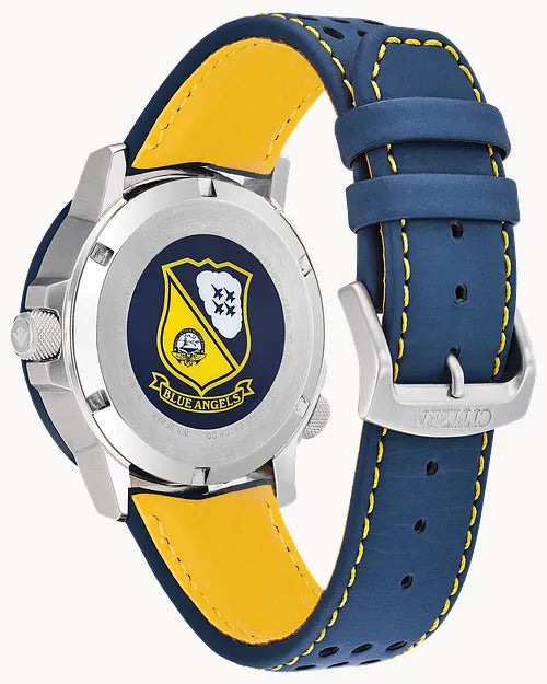 Citizen Blue Angels Night Hawk 42MM Eco-Drive Watch. BJ7007-02L.