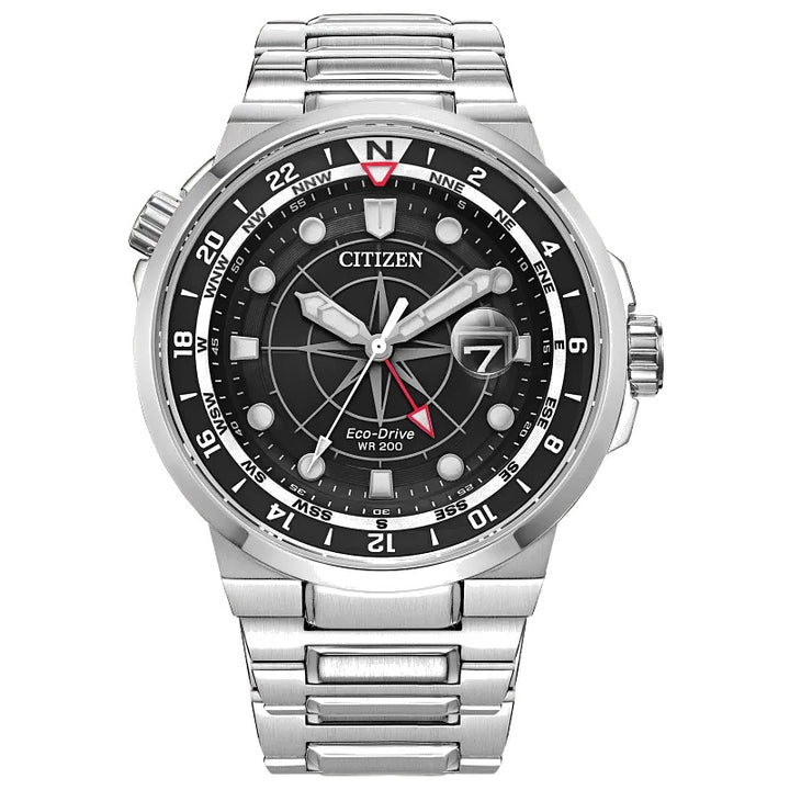 Citizen Endeavor 44mm Eco-Drive Stainless Steel Watch 